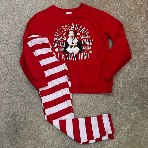 Women’s ELF Sweatshirt with Striped Leggings - Picture 1 of 6